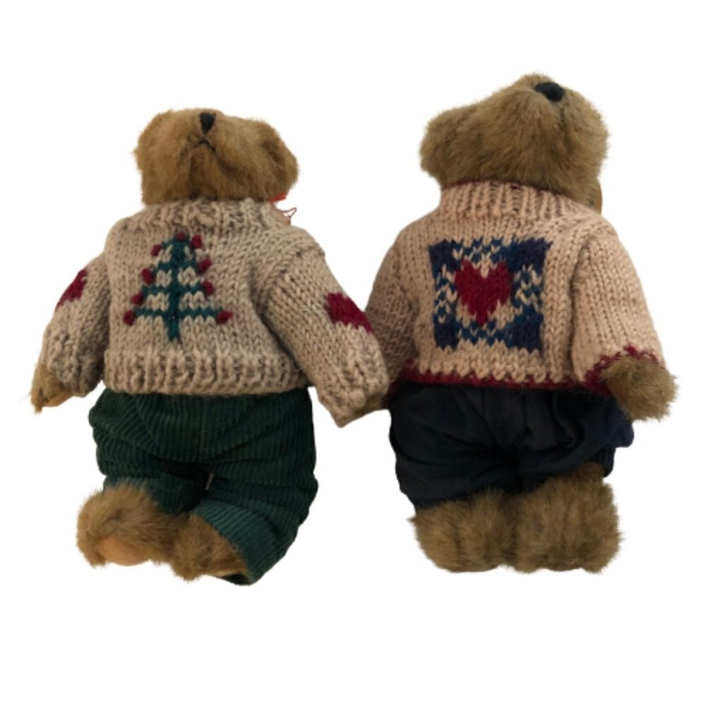🛒 $15 2 Boyds Christmas Bears 8" tall #4656